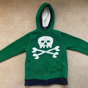 Boys’ Hanna Andersson Fleece-lined Skull Sweater (EUC)